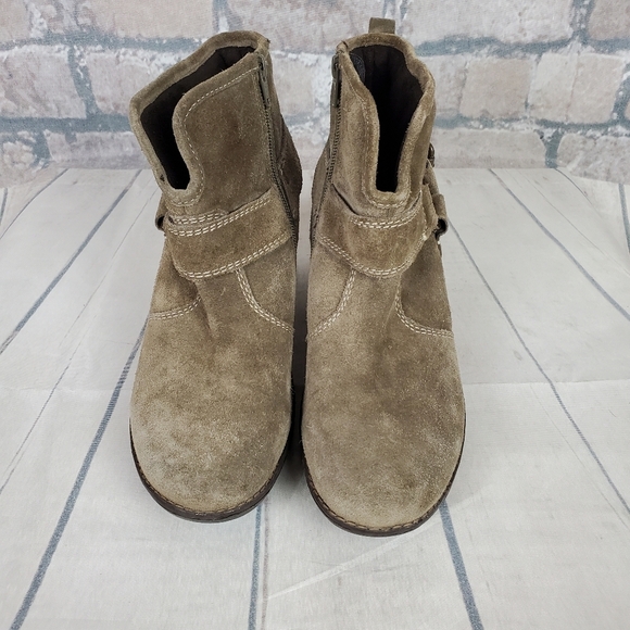 Josef Seibel Harness Sage Green Ankle Boots Size 39/8-8.5 Festival Cowgirl - Picture 5 of 16